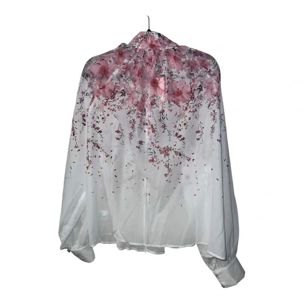 COMMENSE Floral Print Pleated Shorts Set Without Belt COLOR - Pink, NWT - Picture 11 of 12